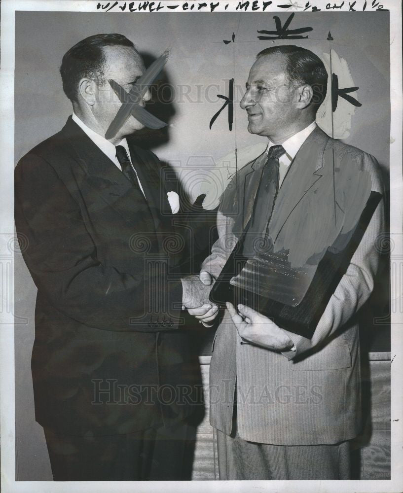 1953 Press Photo Meyer Rosenbaum president of Meyer Jew - Historic Images
