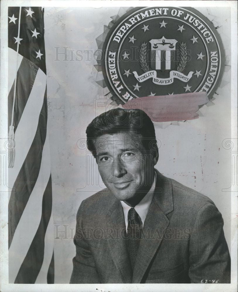 1965 Press Photo Efrem Zimbalist Jr American actor FBI - Historic Images