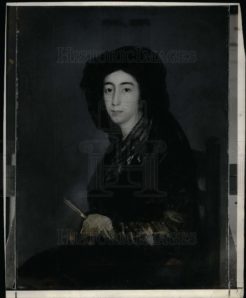 1941 Press Photo Arts Institute buys Portrait by deGoya - Historic Images