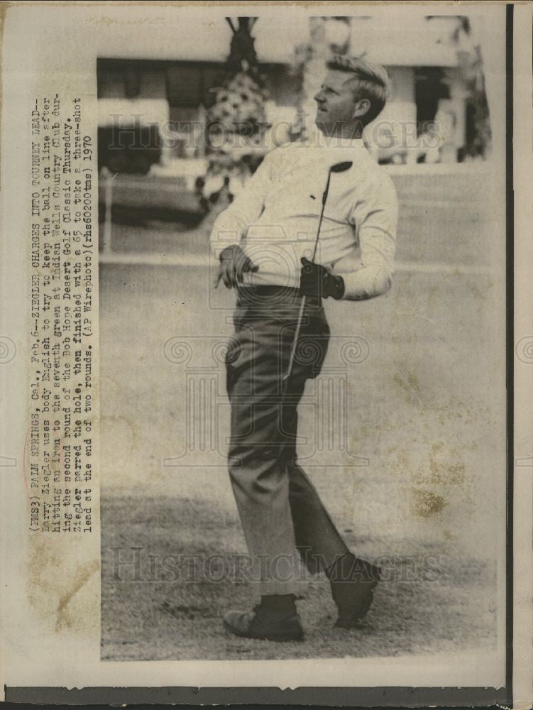 1970 Press Photo Larry Ziegler American golfer - Historic Images