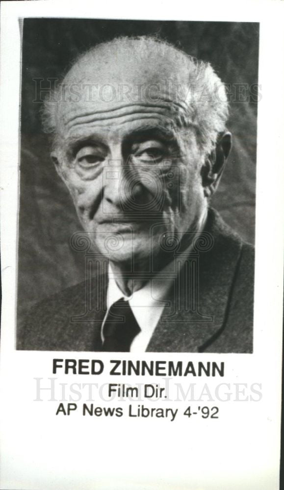 1992 Press Photo Fred Zinnemann American film director - Historic Images