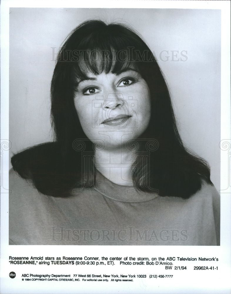 1995 Press Photo Roseanne Arnold - Historic Images