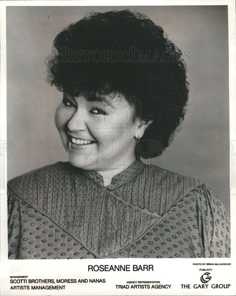 1986 Press Photo ROSANNE BARR actress comedian - Historic Images