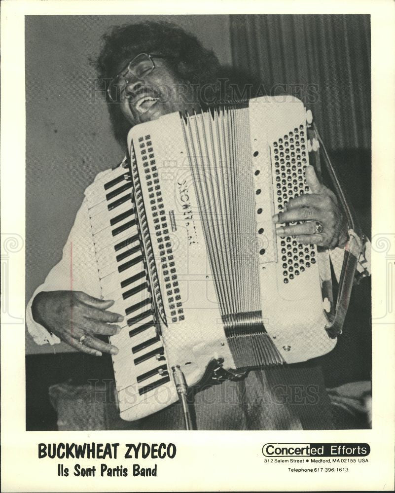 1983 Press Photo Buckwheat Zydeco IIs Sont Partis Band - Historic Images