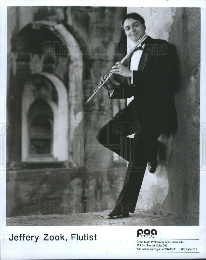 1991 Press Photo Jeffery Zook Flutist  piccoloist  DSO - Historic Images