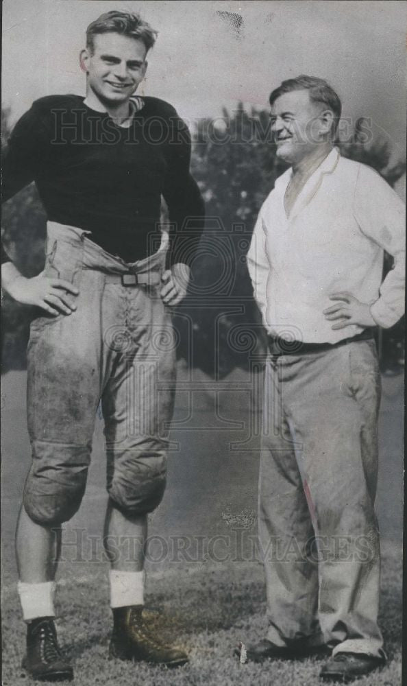 1937 Press Photo Robert Zuppke, football, Illinois - Historic Images
