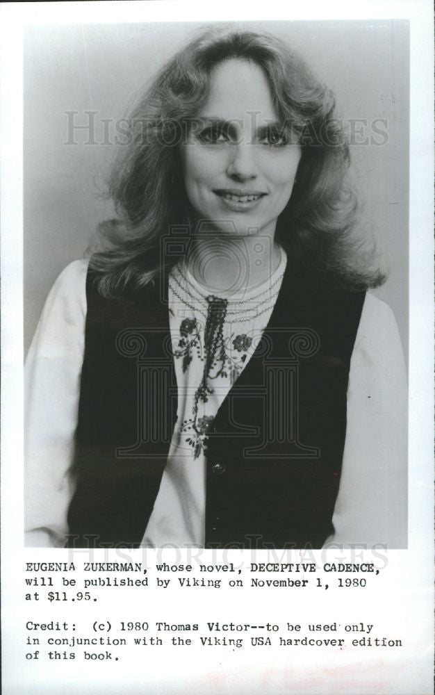 1981 Press Photo Eugenia Zukerman - Author - Historic Images