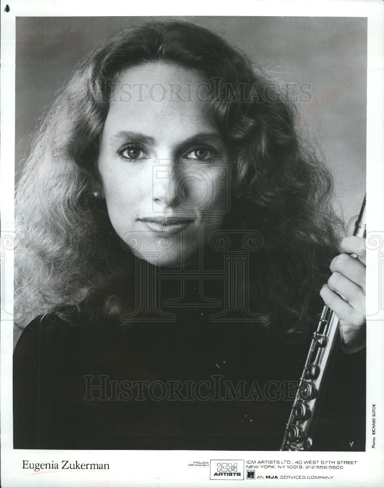 1984 Press Photo eugenia zukerman musician flutist - Historic Images