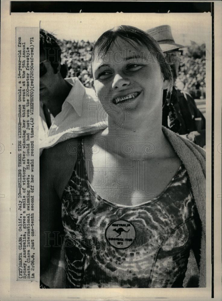 1997 Press Photo Shane Gould Australia Swimming - Historic Images