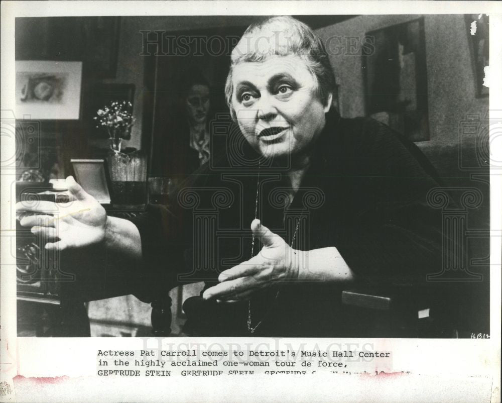 1981 Press Photo Pat Carroll American actress Louisiana - Historic Images