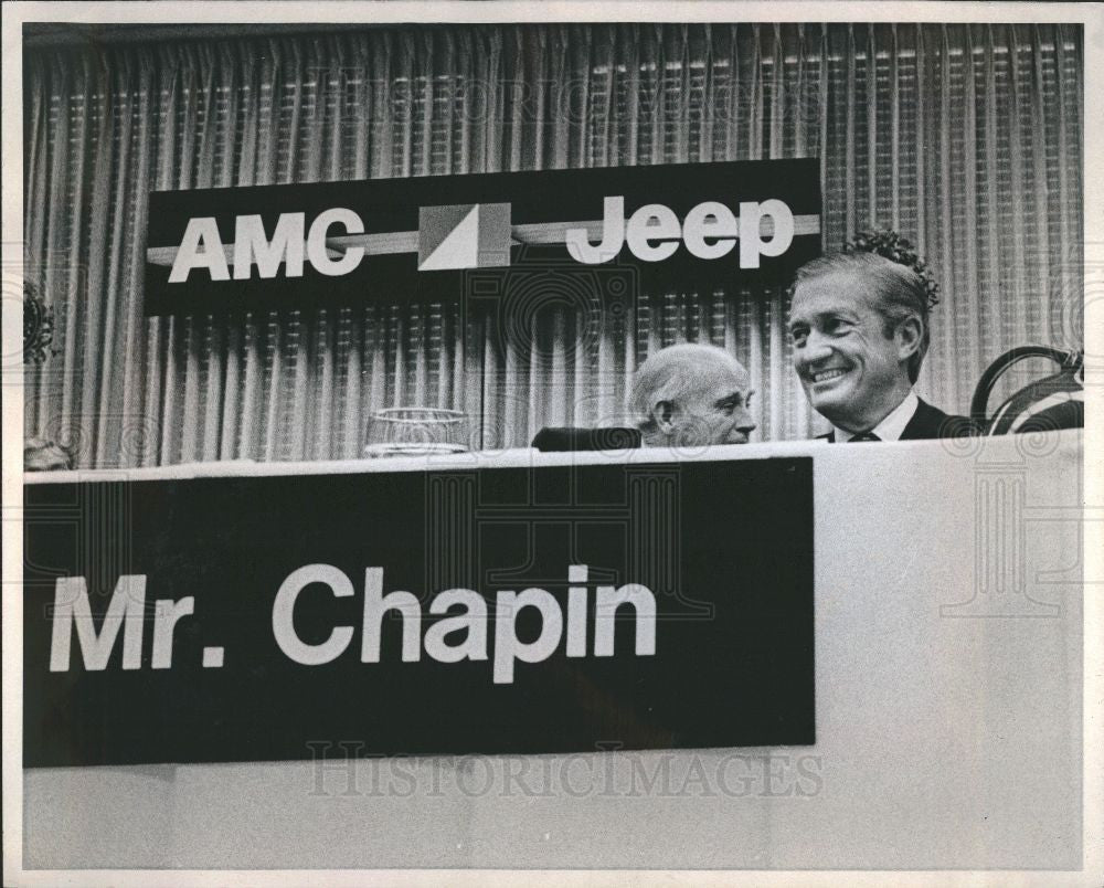 1974 Press Photo Roy Chapin, Jr., Chairman of Motor co. - Historic Images