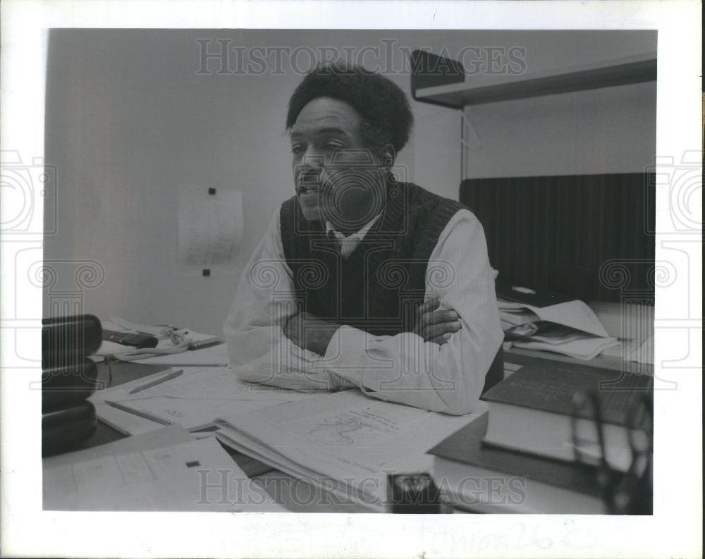 1991 Press Photo Claude Chapman, Wayne County Community - Historic Images