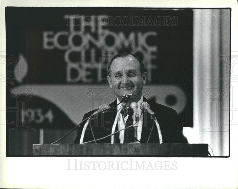 1985 Press Photo Alvah Chapman newspaper publisher - Historic Images