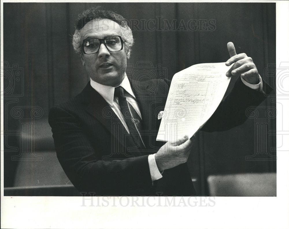 1981 Press Photo Nelson Chase Attorney Bankrupcy Receiv - Historic Images
