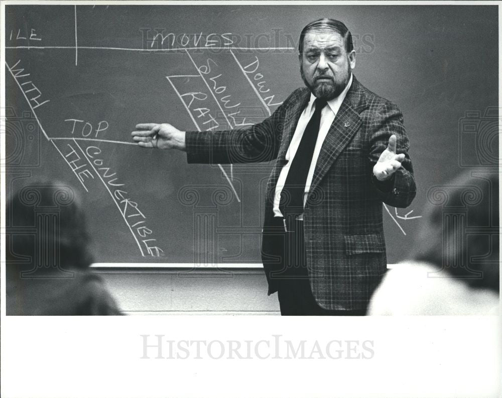 1981 Press Photo Elvio Rosati Teacher - Historic Images