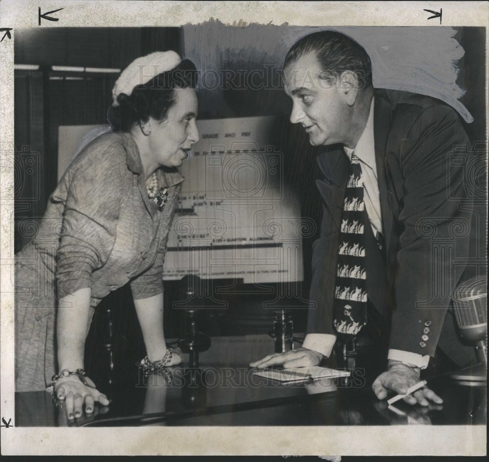1951 Press Photo Mrs. Anna Rosenberg - Historic Images