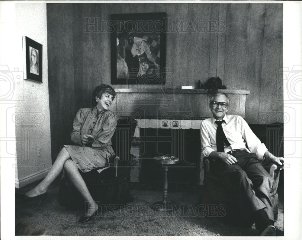 1972 Press Photo June and Jim Ridgeway of Detroit - Historic Images