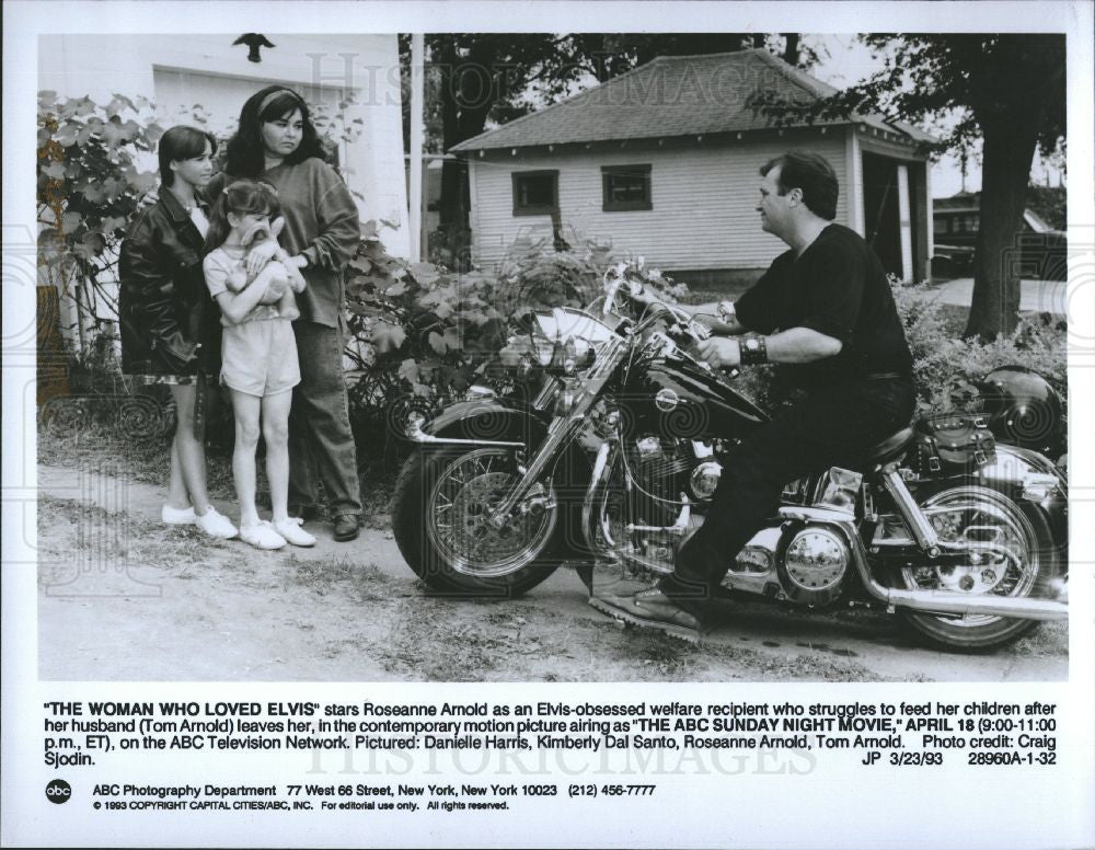 1993 Press Photo Roseanne, and Tom Arnold - Historic Images