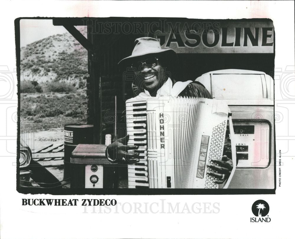 1990 Press Photo Buckwheat Zydeco - Historic Images