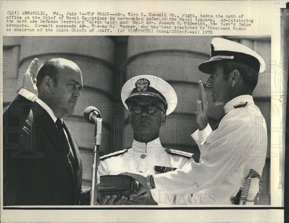 1970 Press Photo Moorer appointed by Nixon - Historic Images