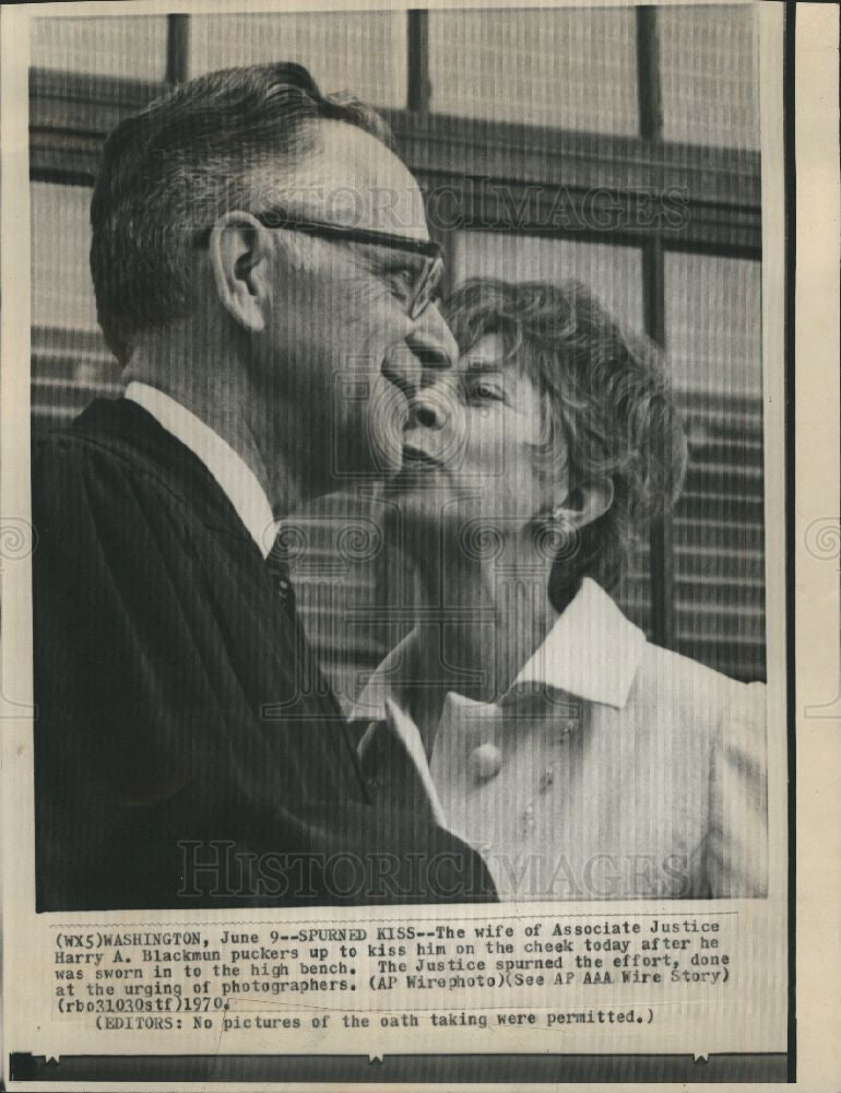 1994 Press Photo Justice Harry A. Blackmun - High Bench - Historic Images