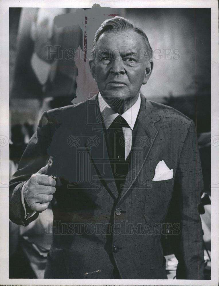 1964 Press Photo Actor Sidney Blackmer dies. - Historic Images