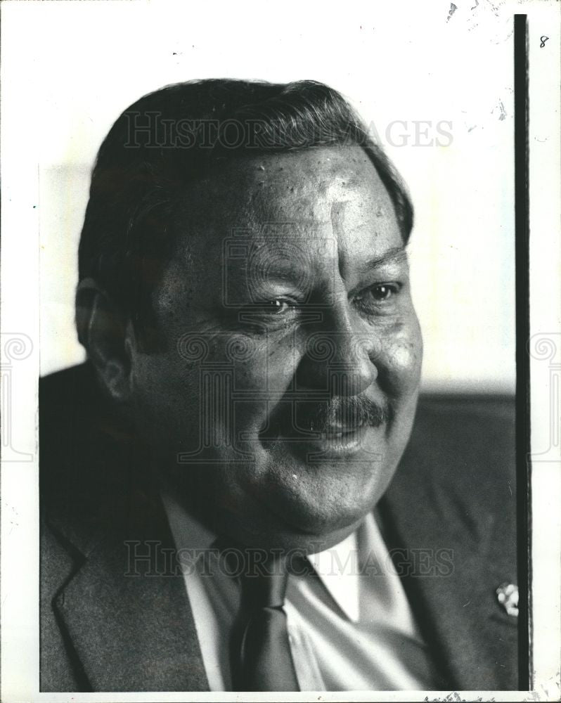 1986 Press Photo Robert Blackwell Mayor - Historic Images