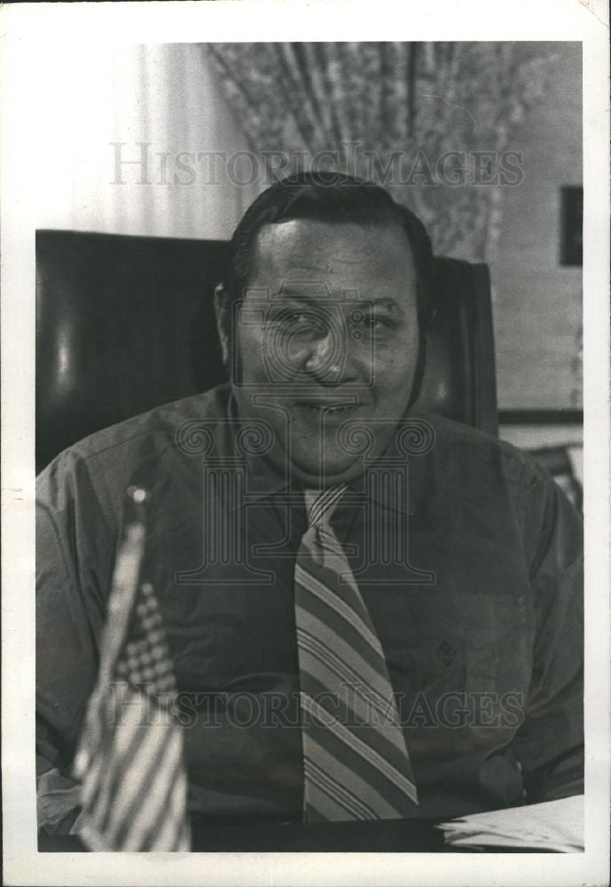 Press Photo Robert Blackwell Mayor Highland Park - Historic Images