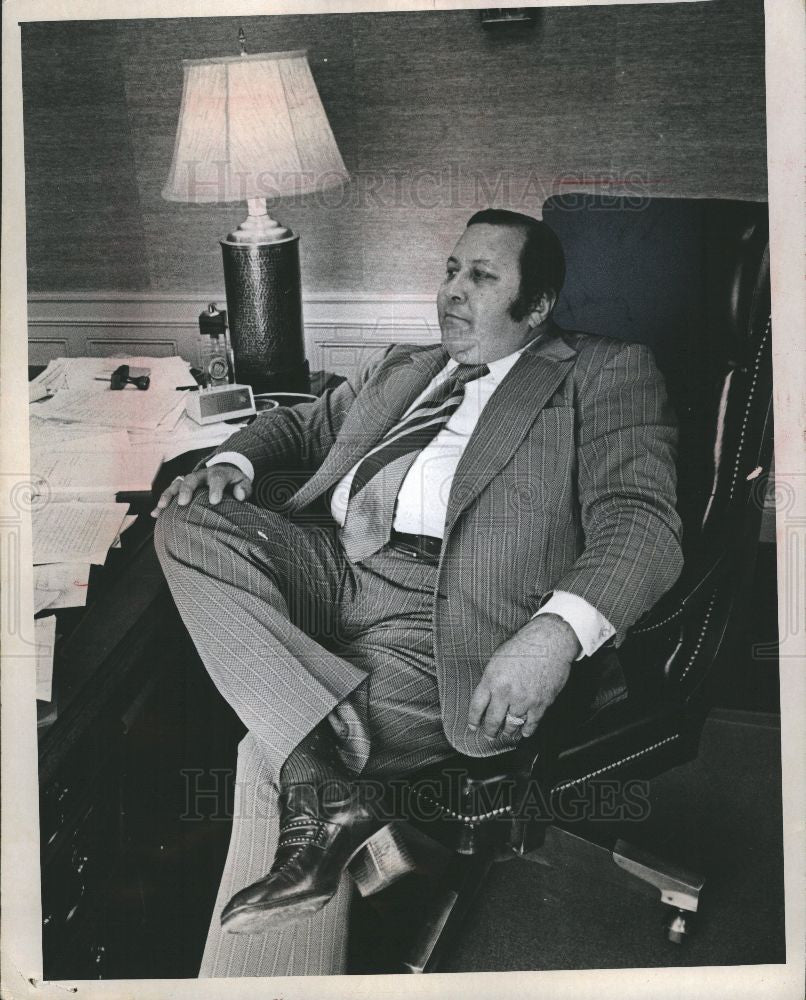 1973 Press Photo Robert Blackwell&#39;s Highland Park Mayor - Historic Images