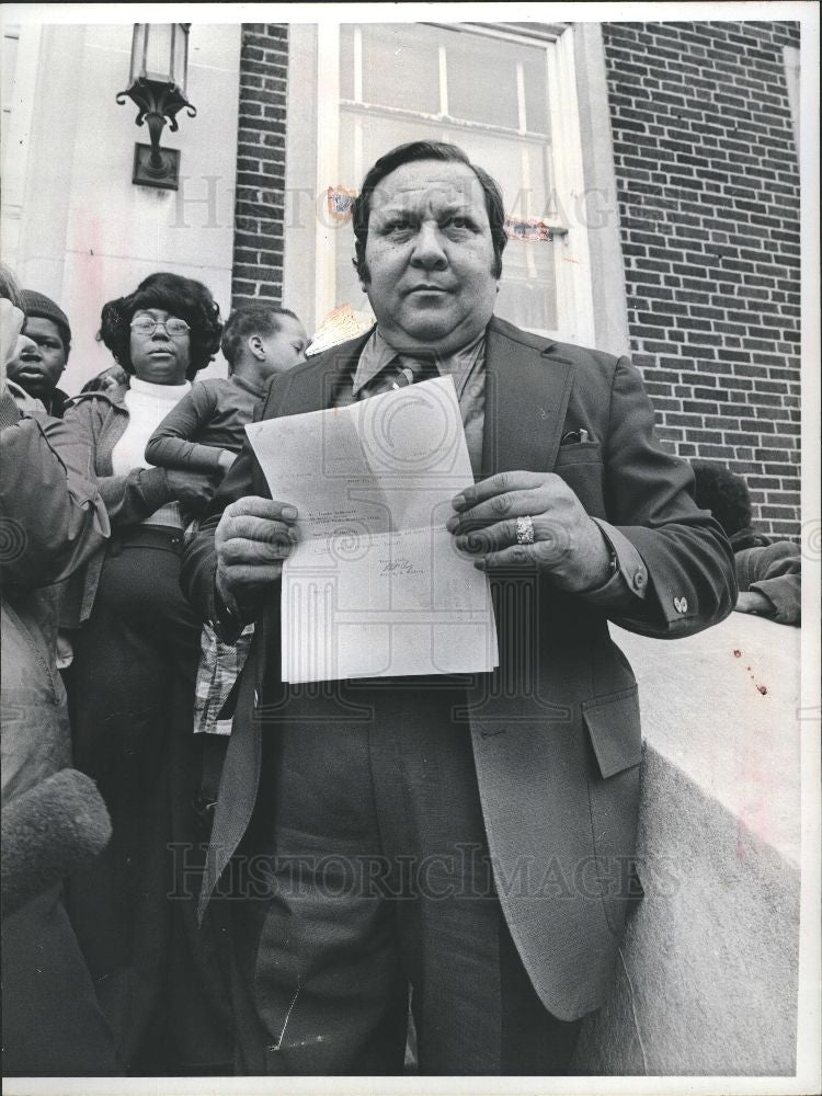 1975 Press Photo Mayor Robert Blackwell, Highland Park - Historic Images