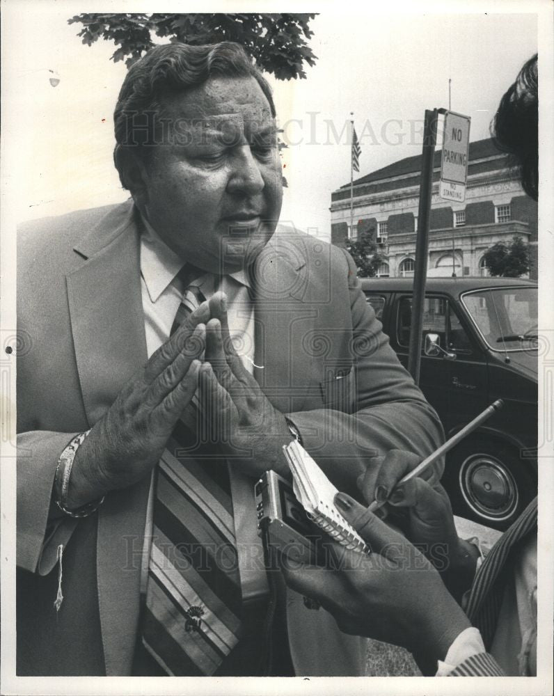 1983 Press Photo Robert Blackwell Mayor Highland Park - Historic Images
