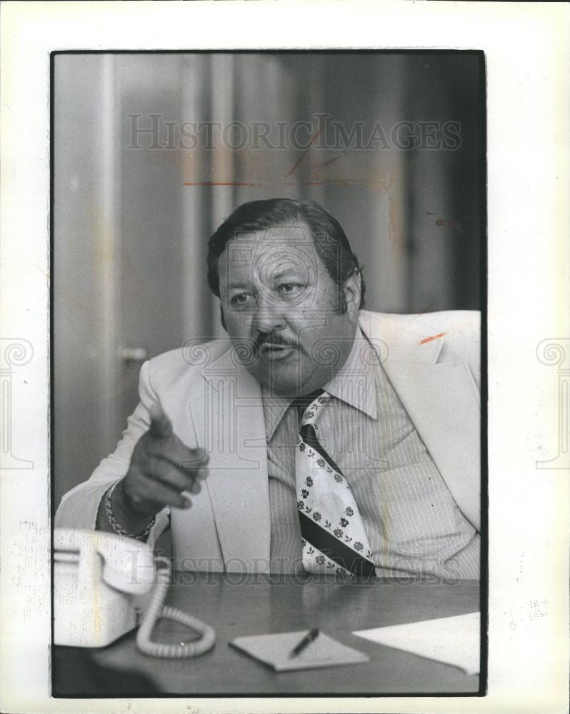 1979 Press Photo Detroit Teacher Strike Labor Blackwell - Historic Images