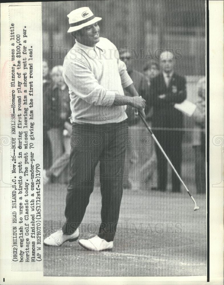 1970 Press Photo Homero Blancas American Golf Player - Historic Images