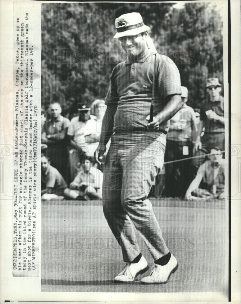 1970 Press Photo Homero Blancas American Golfer Houston - Historic Images