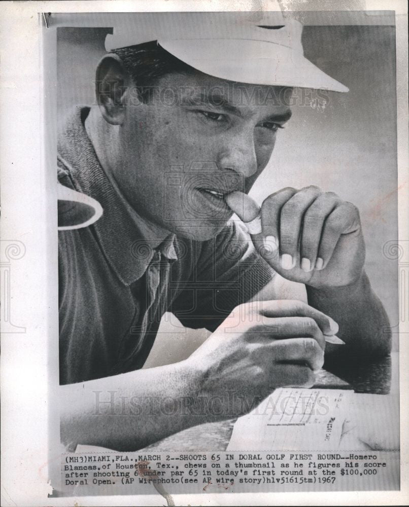 1967 Press Photo Homero Blancas  American golfer - Historic Images