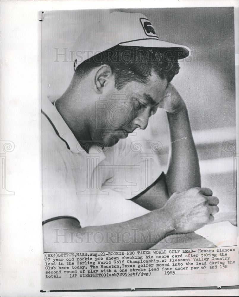 1965 Press Photo Homero Blancas American Golf Player - Historic Images