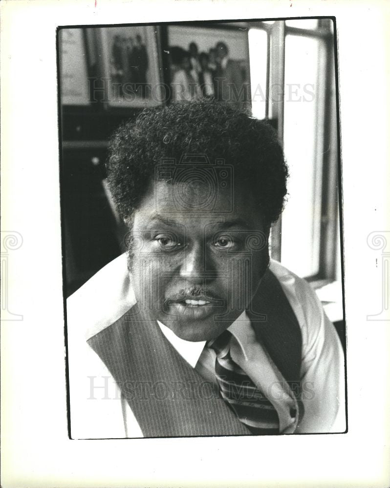 1985 Press Photo Wilbert L. Blake CareerWorks president - Historic Images