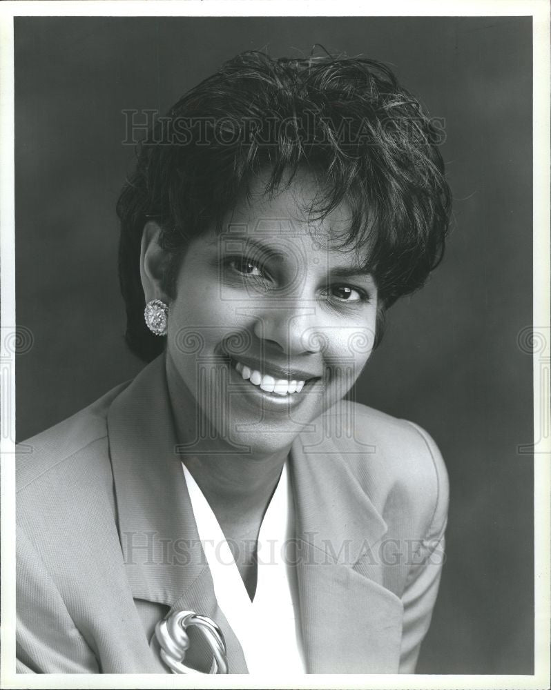 1994 Press Photo Asha Blake reporter anchor - Historic Images