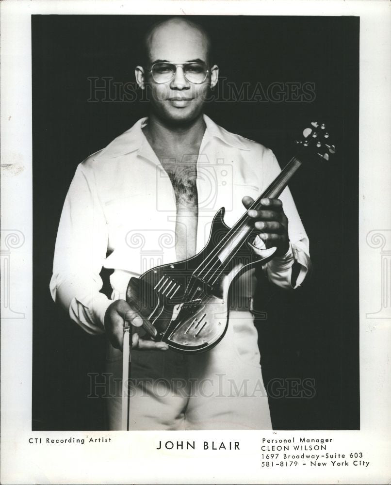 1979 Press Photo John Blair Vitar musician - Historic Images