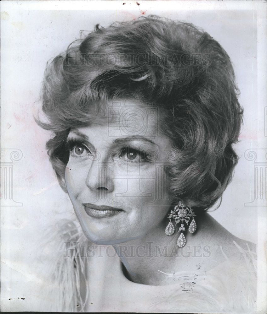 1973 Press Photo Vivian Blaine actress - Historic Images