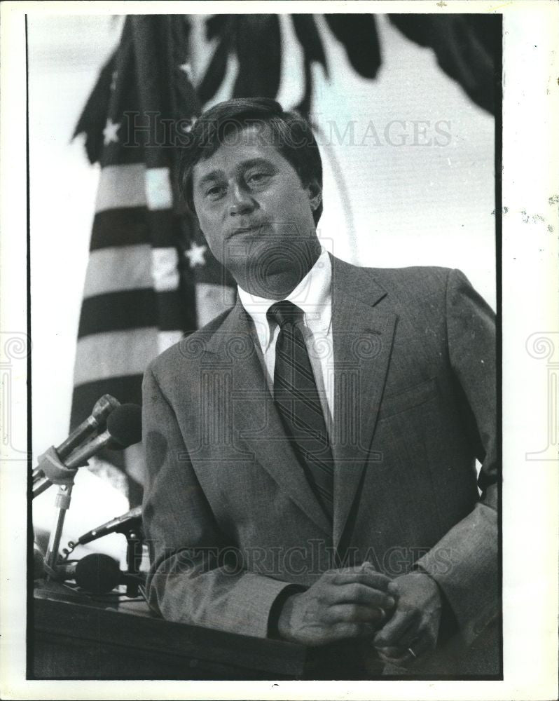 1985 Press Photo James Blanchard Governor Michigan U.S - Historic Images