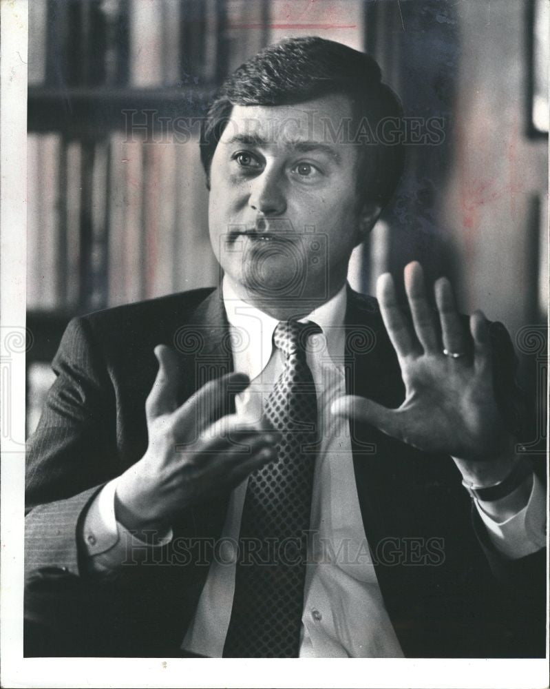1982 Press Photo Jim Blanchard politician Michigan - Historic Images