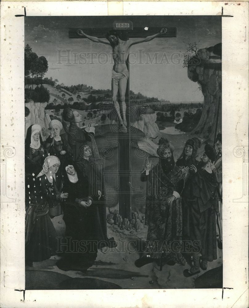 1952 Press Photo Aelbert van Ouwater The Crucifixion - Historic Images