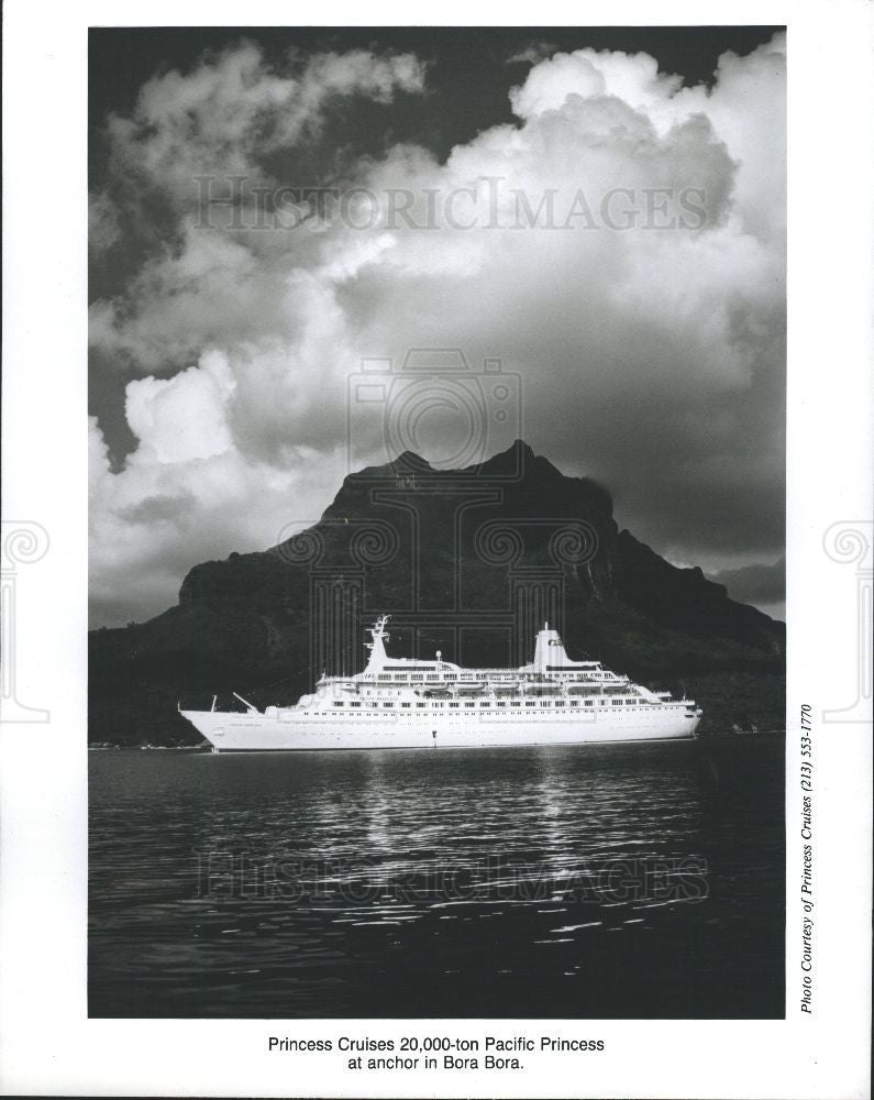 Press Photo Princess Cruises Bora Bora - Historic Images