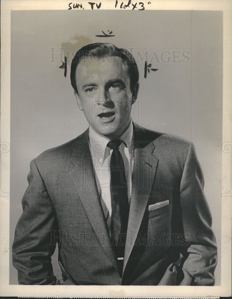 1956 Press Photo John Stephenson ABC TV Bold Journey - Historic Images