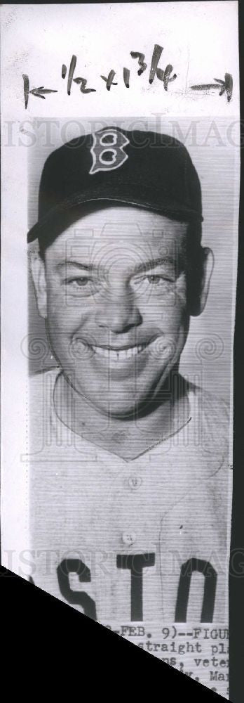 1953 Press Photo Vern Stephens Boston Red Sox Baseball - Historic Images