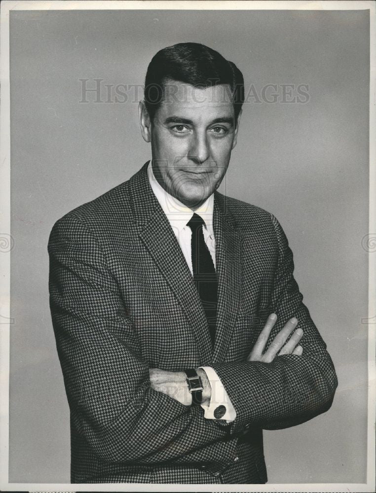 1966 Press Photo Craig Stevens actor - Historic Images