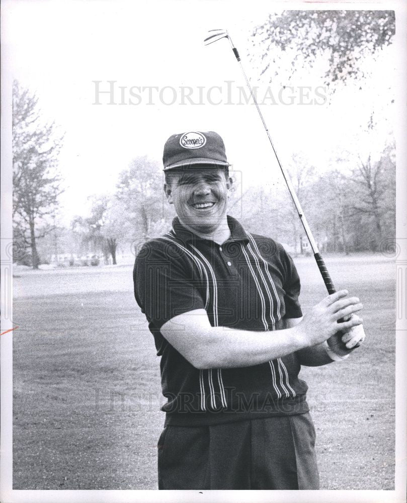 1963 Press Photo Melvin Bud Stevens Detroit Golf Golfer - Historic Images
