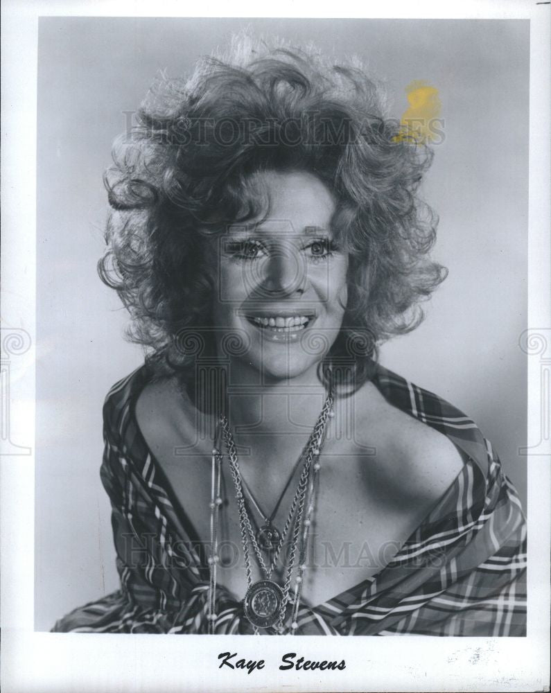 1985 Press Photo Kaye Stevens American singer and actre - Historic Images