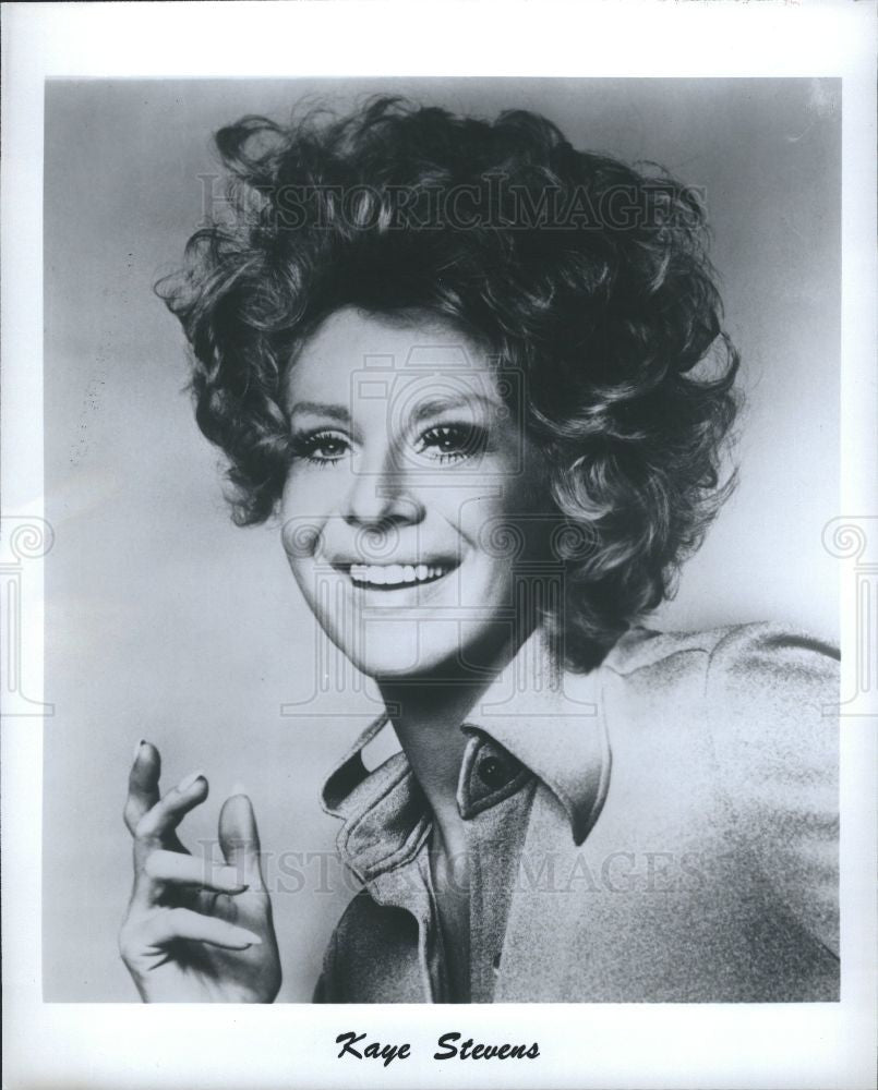 1985 Press Photo Kaye Stevens American singer actress - Historic Images